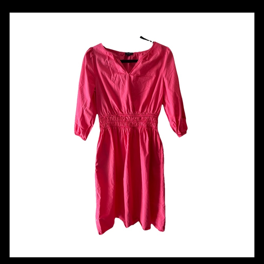 Talbots Vibrant Pink Midi Dress